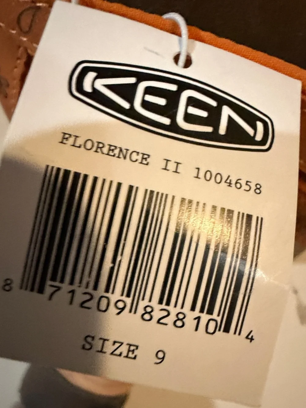 Keen Florence II Orange Floral-Detail Leather Flip Flops - Picture 7 of 8